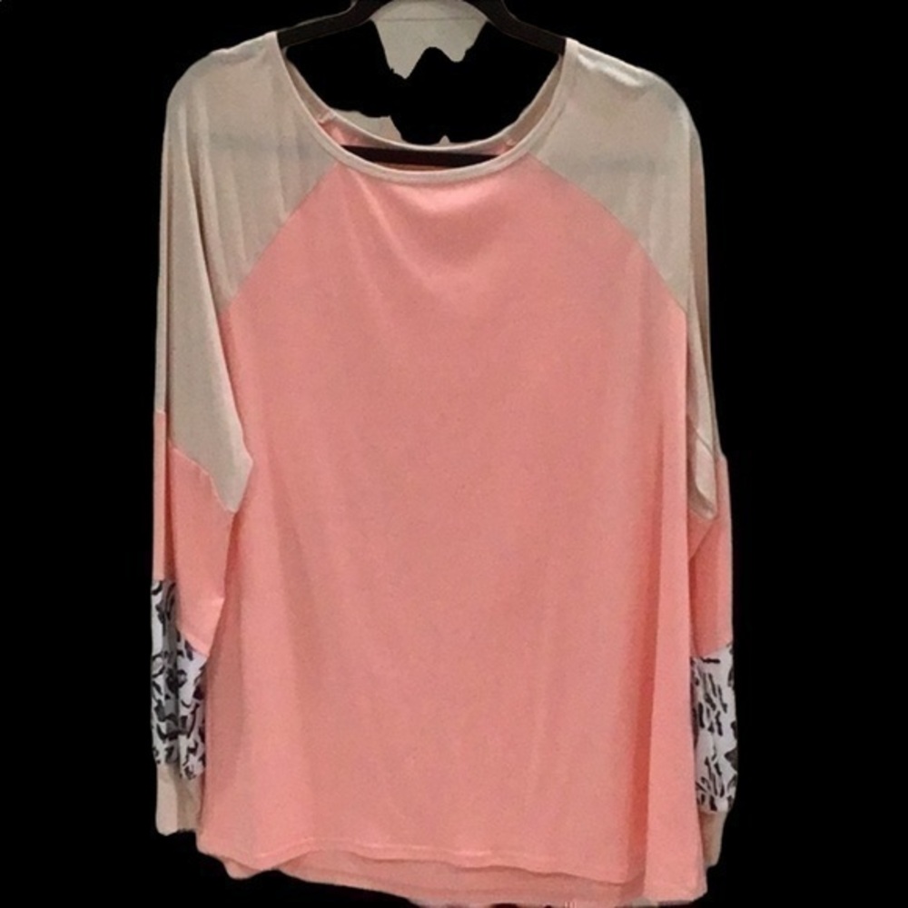 Women's Leopard Print Colorblock Crew Neck Pocket